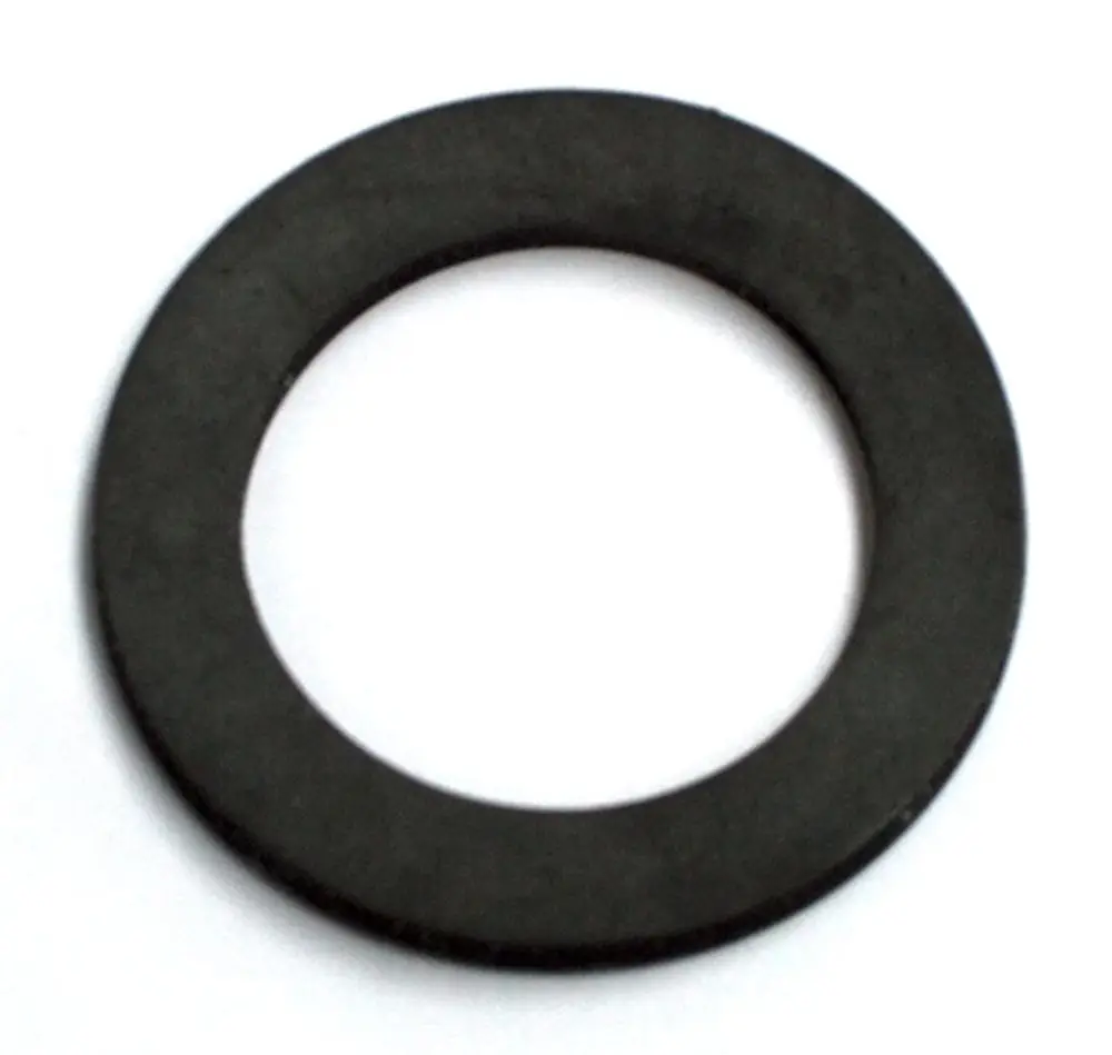 Schwarze Flachdichtung in Ringform, geeignet für Anwendungen mit Daikin-Pumpen. Die Dichtung hat einen kreisförmigen Querschnitt und ist ohne weitere Markierungen sichtbar.